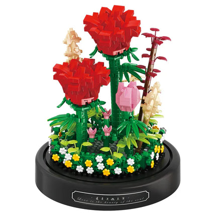 Balody Bouwstenen Red Roses – 596-delige Mini Blocks