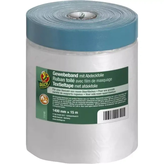 Duck Reparatietape met Afdekfolie 1400 mm x 15 m - Allround Bescherming