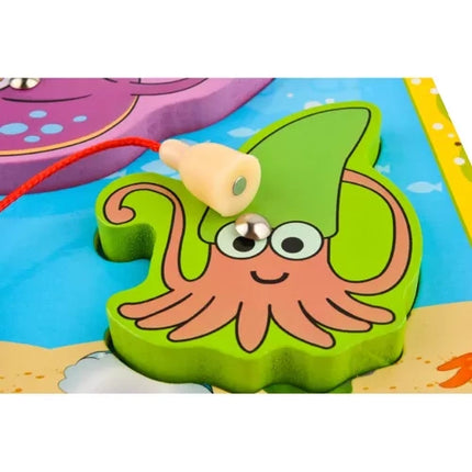 Kruzzel Visspel - Educatieve Houten Puzzel met Magneet