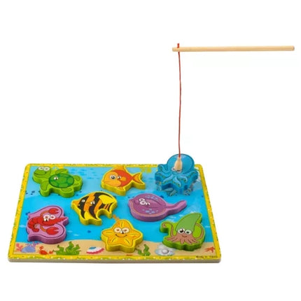 Kruzzel Visspel - Educatieve Houten Puzzel met Magneet