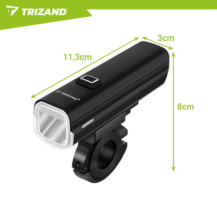 Trizand LED Fietsverlichting Set - 1000lm - USB-C - Powerbank