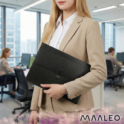 Maaleo Documentenmap A4 - 13 Vakken - Accordeon Organizer - Zwart