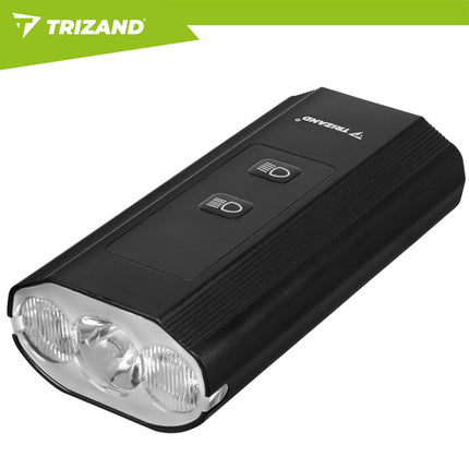 Trizand LED Fietsverlichtingsset - 1300 lm - Met Powerbank - USB-C