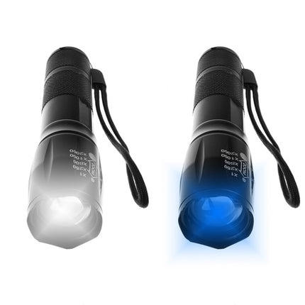 Trizand 24311 2-in-1 XPE UV Zaklamp – LED – Met Zoom – Waterproof – Zwart