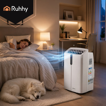 Ruhhy Mobiele Airco met WiFi - 3.5kW - 12000 BTU - 4-in-1