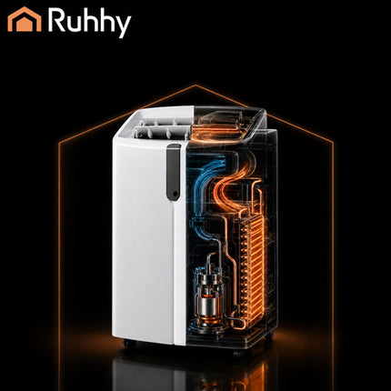Ruhhy Mobiele Airco met WiFi - 3.5kW - 12000 BTU - 4-in-1