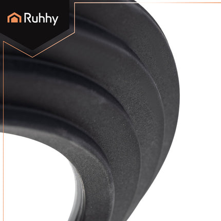 Ruhhy 25563 Universele Glazen Deksel met Siliconen Rand - 18/20/22 cm