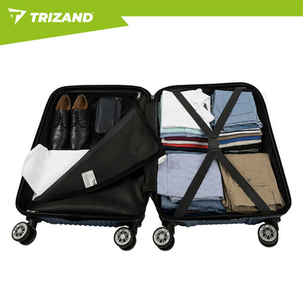 Trizand Kofferset 3-delig - Hardcase ABS - 39L, 70L & 99L - Marineblauw