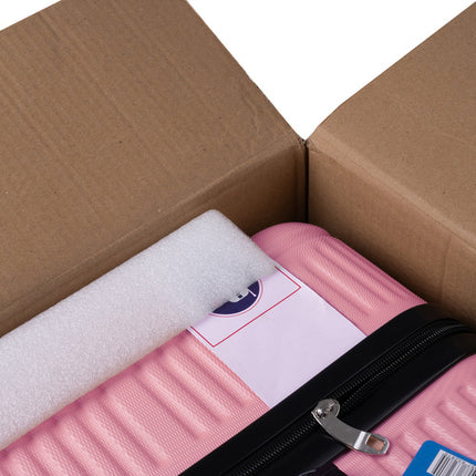 Trizand Kofferset 3-delig - Hardcase ABS - 39L, 70L & 99L - Roze