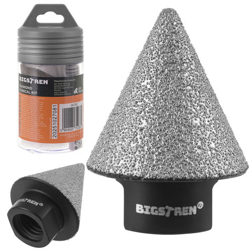 Bigstren Diamant Conische Frees - 2-35 mm - M14 - Voor Tegels & Beton