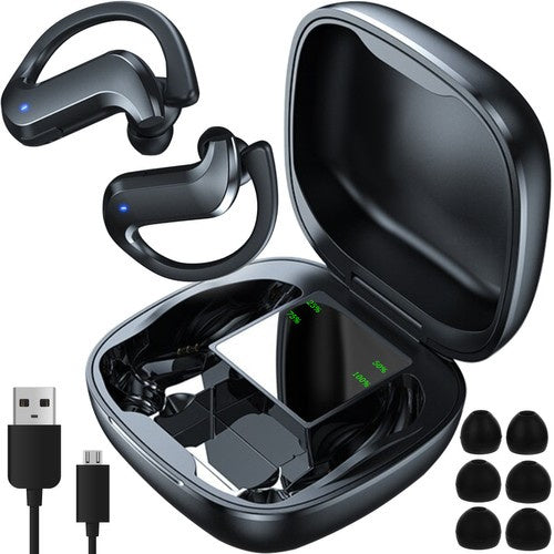 Izoxis Draadloze Bluetooth 5.0 Oordopjes - Met Powerbank Case - Zwart