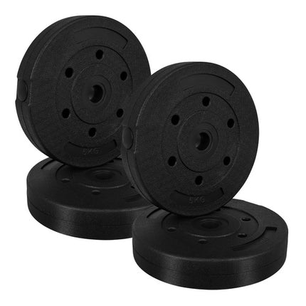 Trizand Gewichten Set - 4 x 5 kg - Bitumineuze Halterschijven - Zwart