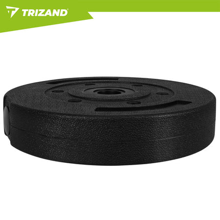 Trizand Gewichten Set - 4 x 5 kg - Bitumineuze Halterschijven - Zwart