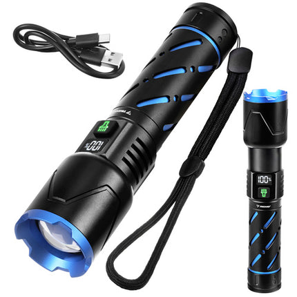 Trizand LED Tactische Zaklamp - 800 lm - Oplaadbaar - Met Powerbank