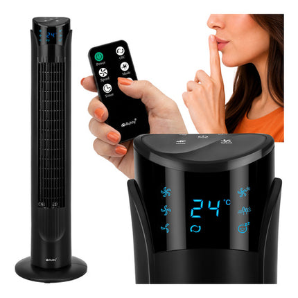 Ruhhy Kolomventilator - 83 cm - Met Afstandsbediening - 45W - Zwart