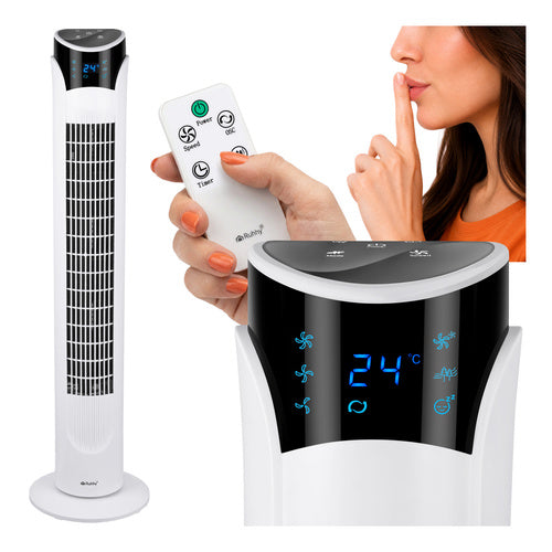 Ruhhy Torenventilator - 83 cm - Met Afstandsbediening - Wit