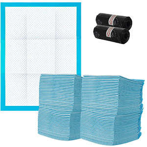 Purlov Absorberende Trainingsmatjes - 100 Stuks + 30 Poepzakjes