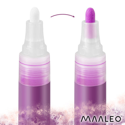 Maaleo Acrylmarkers Set - 16 Kleuren - Watervaste Decoratiestiften