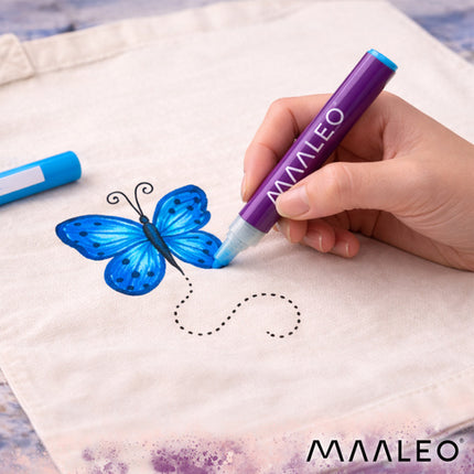 Maaleo Acrylmarkers Set - 16 Kleuren - Watervaste Decoratiestiften
