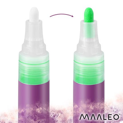 Maaleo Acrylmarkers Set - 8 Kleuren - Watervaste Decoratiestiften