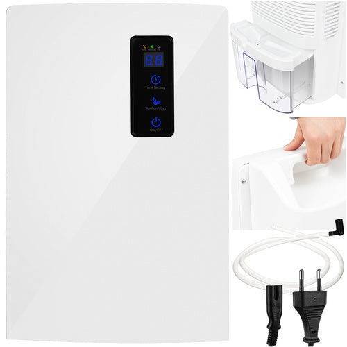 Ruhhy 2-in-1 Luchtontvochtiger & Luchtreiniger - 1800ml - UV-Lamp - Wit