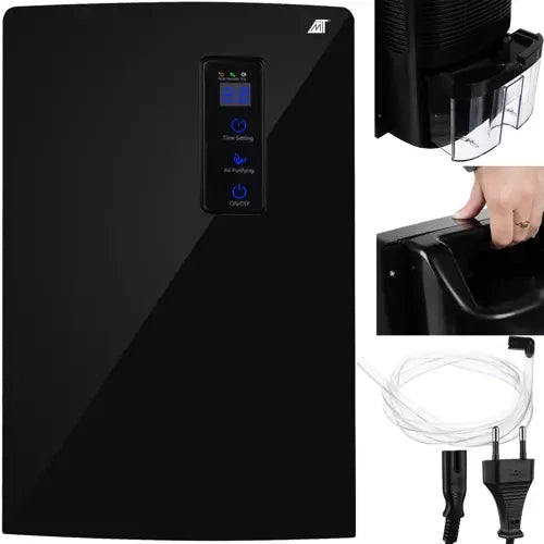 Ruhhy Luchtontvochtiger & Luchtreiniger - 1500ml - Met Timer - Zwart