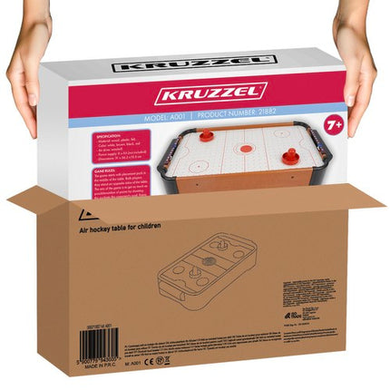 Kruzzel Airhockeytafel voor Kinderen - 56 x 31 cm - Tafelmodel