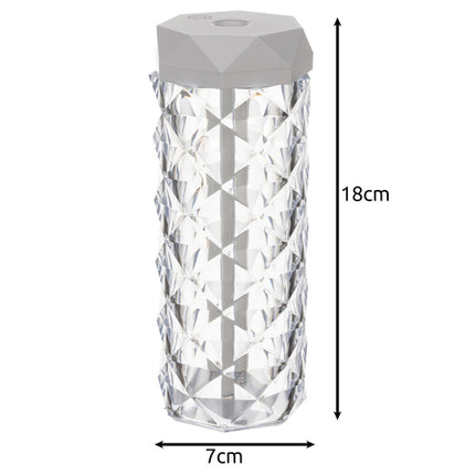 Ruhhy Luchtbevochtiger en Nachtlamp - 400 ml - Roos Effect - 2-in-1