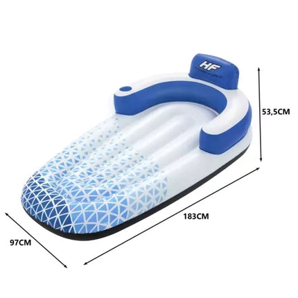 Bestway 43533 Opblaasbaar Luchtbed - 191 x 107 cm - Met Rugsteun