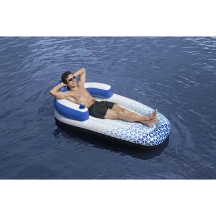 Bestway 43533 Opblaasbaar Luchtbed - 191 x 107 cm - Met Rugsteun