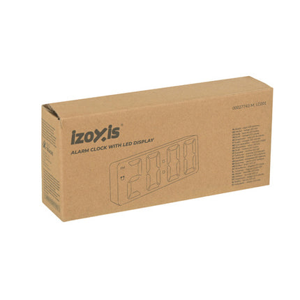 Izoxis LED Wekker - Kleuren-Display - Met Temperatuurweergave - USB