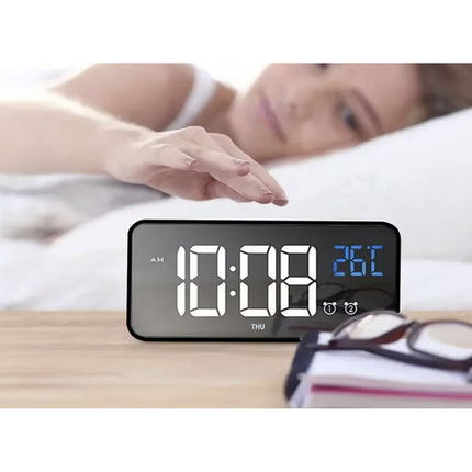 Izoxis LED Wekker - Elektronisch - Multifunctioneel - Zwart