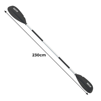 Bestway 62174 Aluminium Peddels - 230 cm - Opvouwbaar - Zwart/Aluminium
