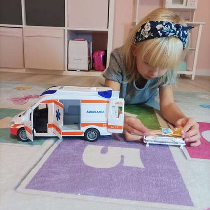 Kruzzel Speelgoedambulance - Met Geluid, Licht en Brancard