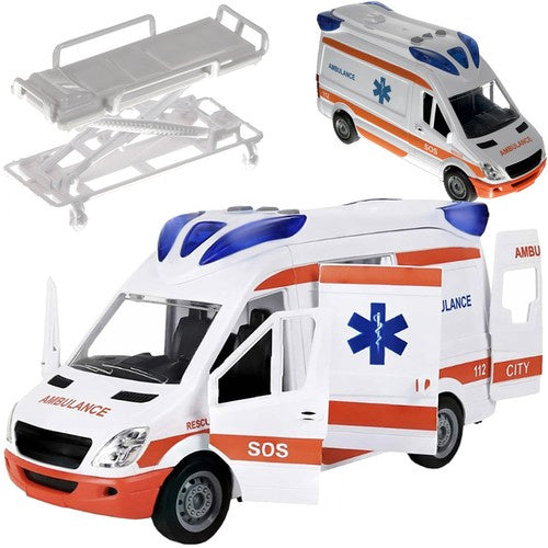Kruzzel Speelgoedambulance - Met Geluid, Licht en Brancard