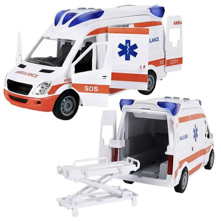 Kruzzel Speelgoedambulance - Met Geluid, Licht en Brancard