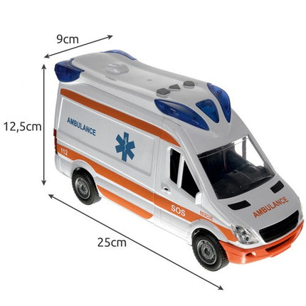 Kruzzel Speelgoedambulance - Met Geluid, Licht en Brancard