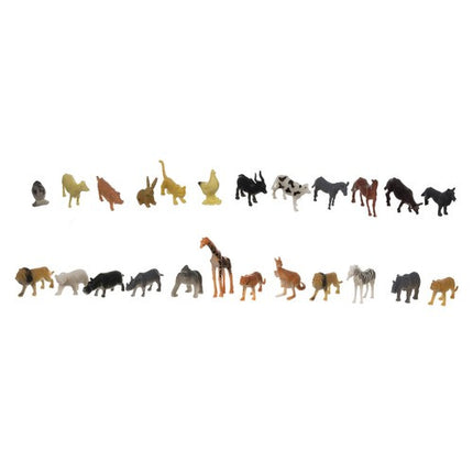 Kruzzel Dierenfiguren Set - 62-Delig - Met Opbergkoffer