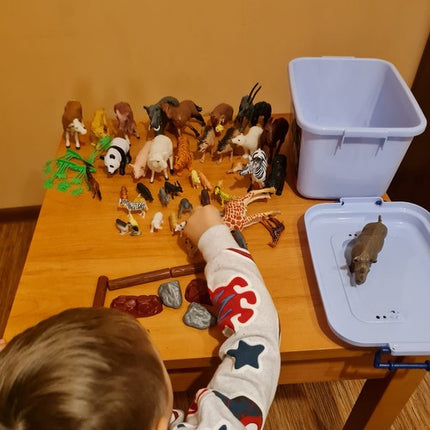 Kruzzel Dierenfiguren Set - 62-Delig - Met Opbergkoffer