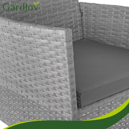 Gardlov Technorattan Tuinset - 4-delig - Antraciet