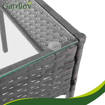 Gardlov Technorattan Tuinset - 4-delig - Antraciet