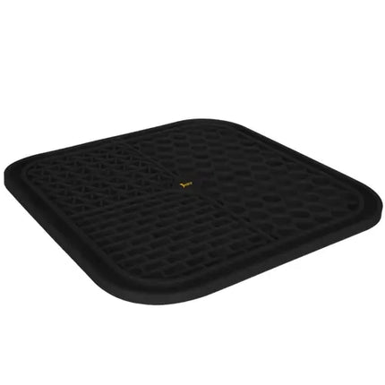 Purlov Anti-stress Likmat - 20 x 20 cm - Siliconen - Zwart