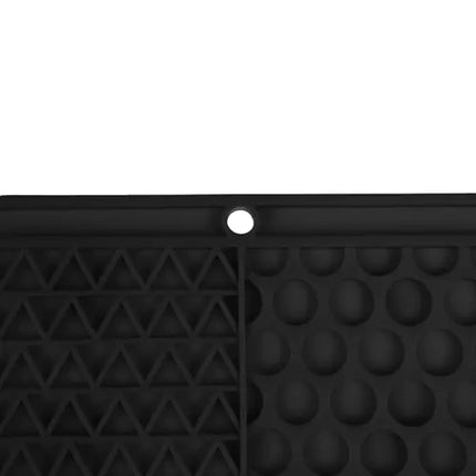 Purlov Anti-stress Likmat - 20 x 20 cm - Siliconen - Zwart