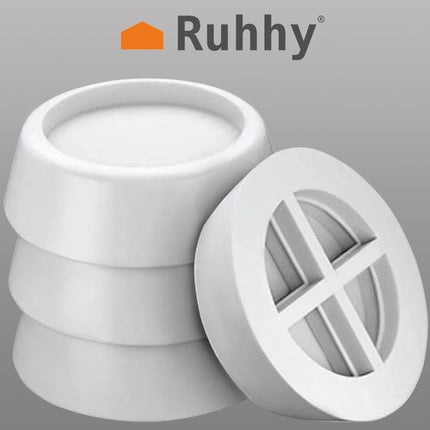 Ruhhy Anti-Vibratie Pads - 4 Stuks - Wasmachine & Apparaten
