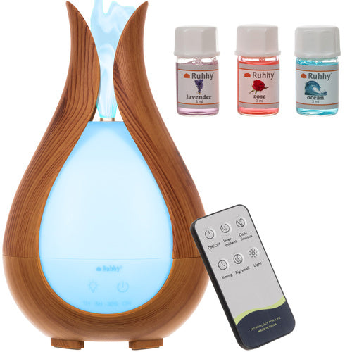 Ruhhy Aroma Diffuser & Luchtbevochtiger - 200 ml - 3-in-1 - Beige