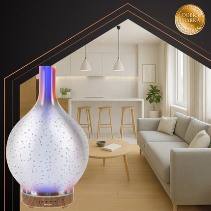 Ruhhy Aroma Diffuser & Luchtbevochtiger - 200ml - Beige/Bruin