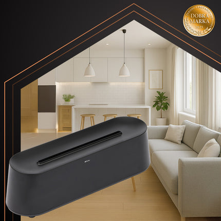 Ruhhy Aroma Diffuser & Luchtbevochtiger - 250ml - Vlameffect - Zwart