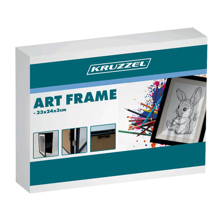 Kruzzel Kunstwerklijst voor Kinderen - A4 - Opening - Zwart