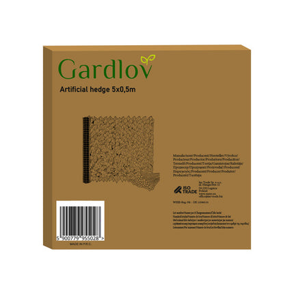 Gardlov Kunsthaag voor Balkon - 5 x 0,5 m - Klimop Look - Groen