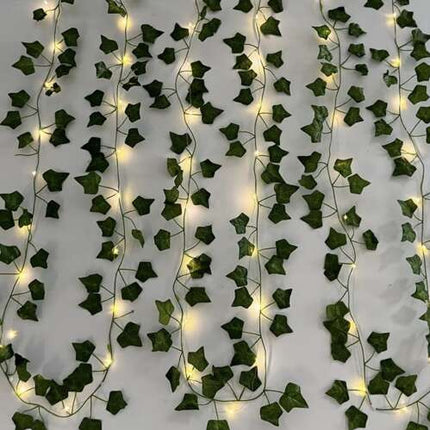 Gardlov Kunstmatige Klimop met LED Verlichting - 25 Meter - 960 Bladeren - Groen